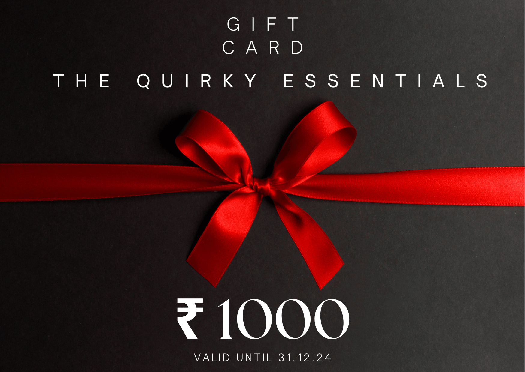 The quirky essentials gift card - The Quirky Essentials