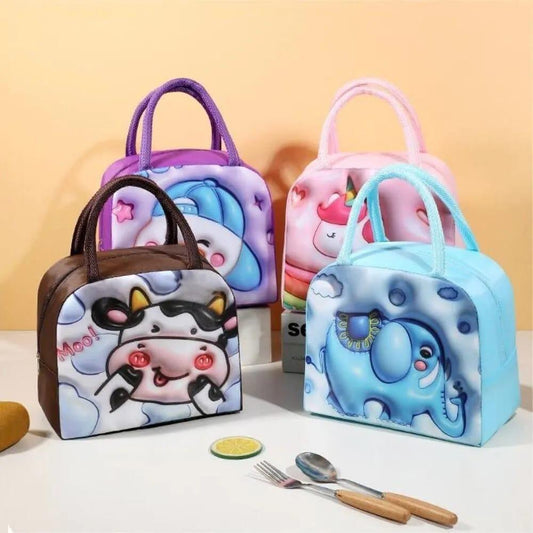 Lunch Box Bag Children Cute Lunch Box Bag (Pack of 2) - The Quirky Essentials